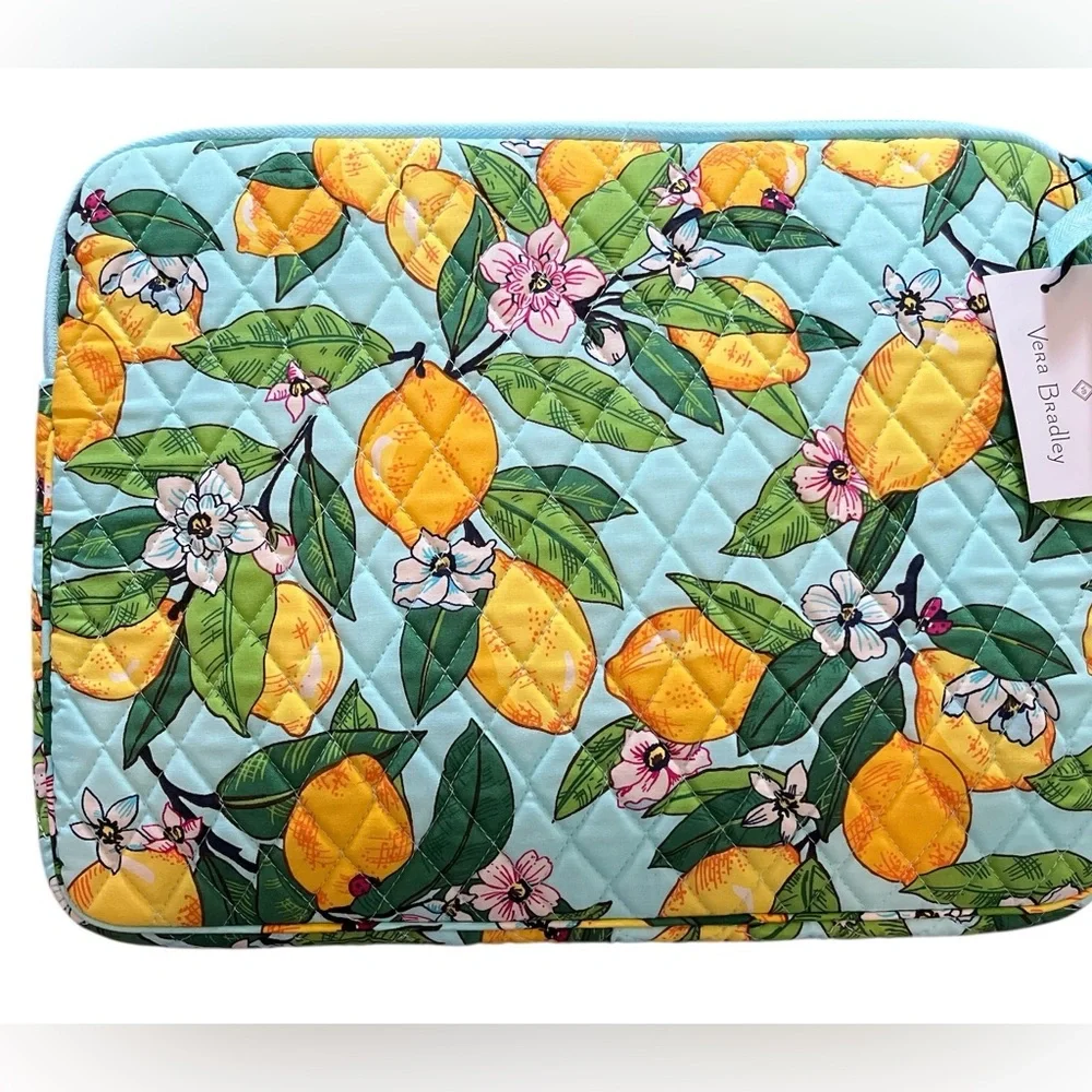 Vera Bradley Laptop Sleeve Lemon Grove